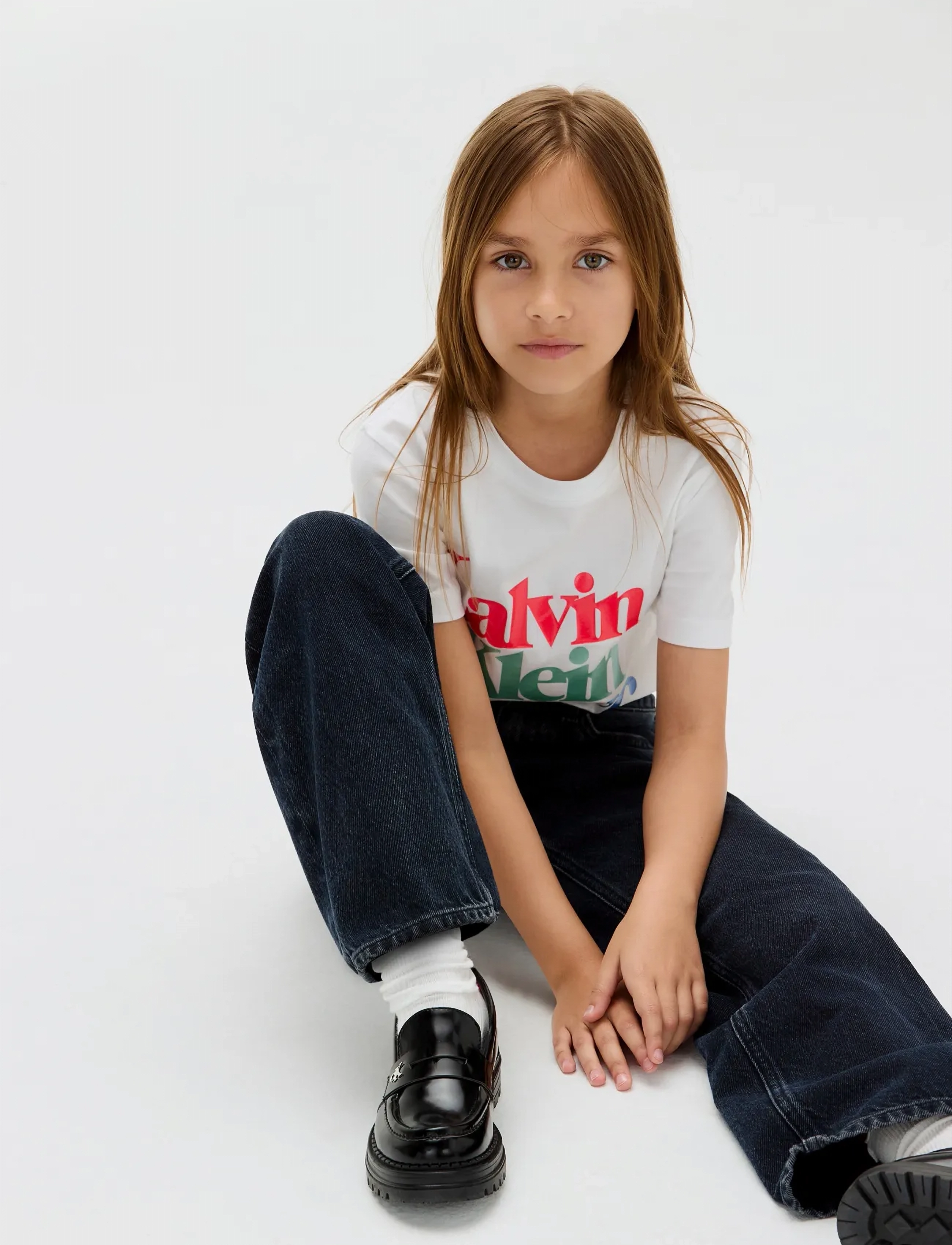 Calvin Klein PEARL SIGNATURE NYC REGULAR TEE - Oberteile & T-Shirts - BRIGHT WHITE / white