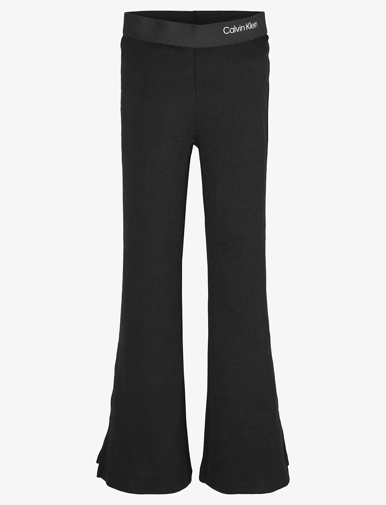 Calvin Klein - RIB FLARE PANT - leggings - ck black - 1