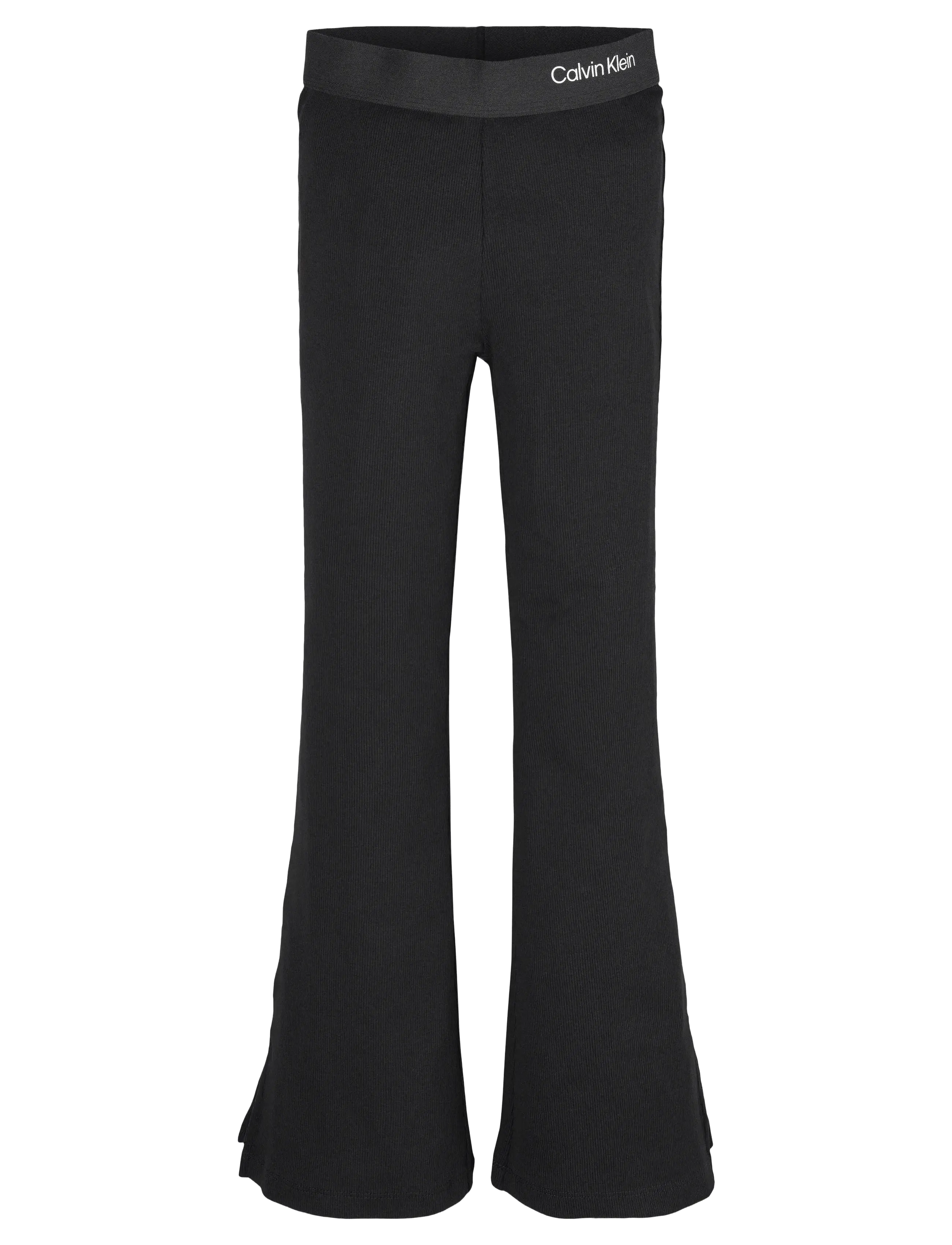 Calvin Klein RIB FLARE PANT - Underdele - CK BLACK / black