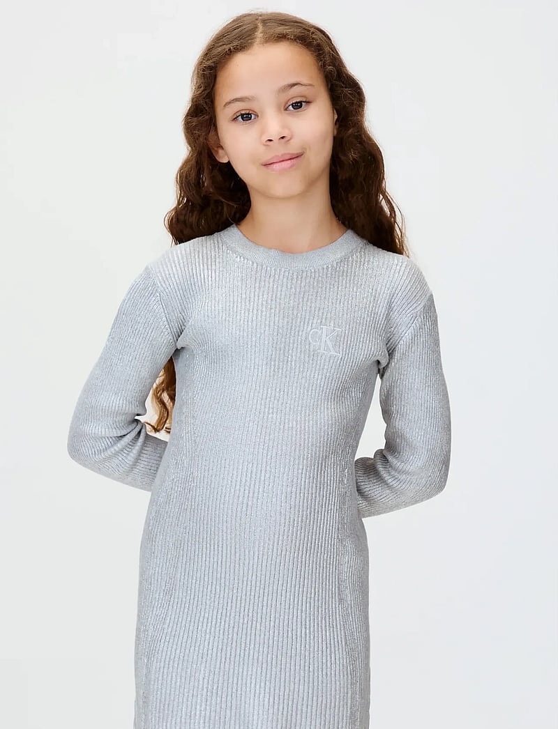 Calvin Klein Silver Coated Ls Sweater Dress (CKMIG0IG03012) - Long-sleeved casual dresses - Boozt.com Calvin Klein Silver Coated Ls Sweater Dress (CKMIG0IG03012) - Long-sleeved casual dresses - Boozt.com