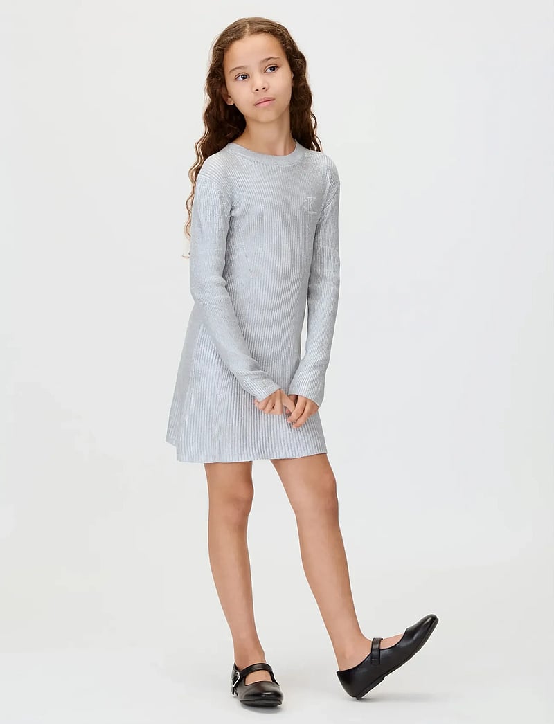 Calvin Klein Silver Coated Ls Sweater Dress (CKMIG0IG03012) - Long-sleeved casual dresses - Boozt.com Calvin Klein Silver Coated Ls Sweater Dress (CKMIG0IG03012) - Long-sleeved casual dresses - Boozt.com