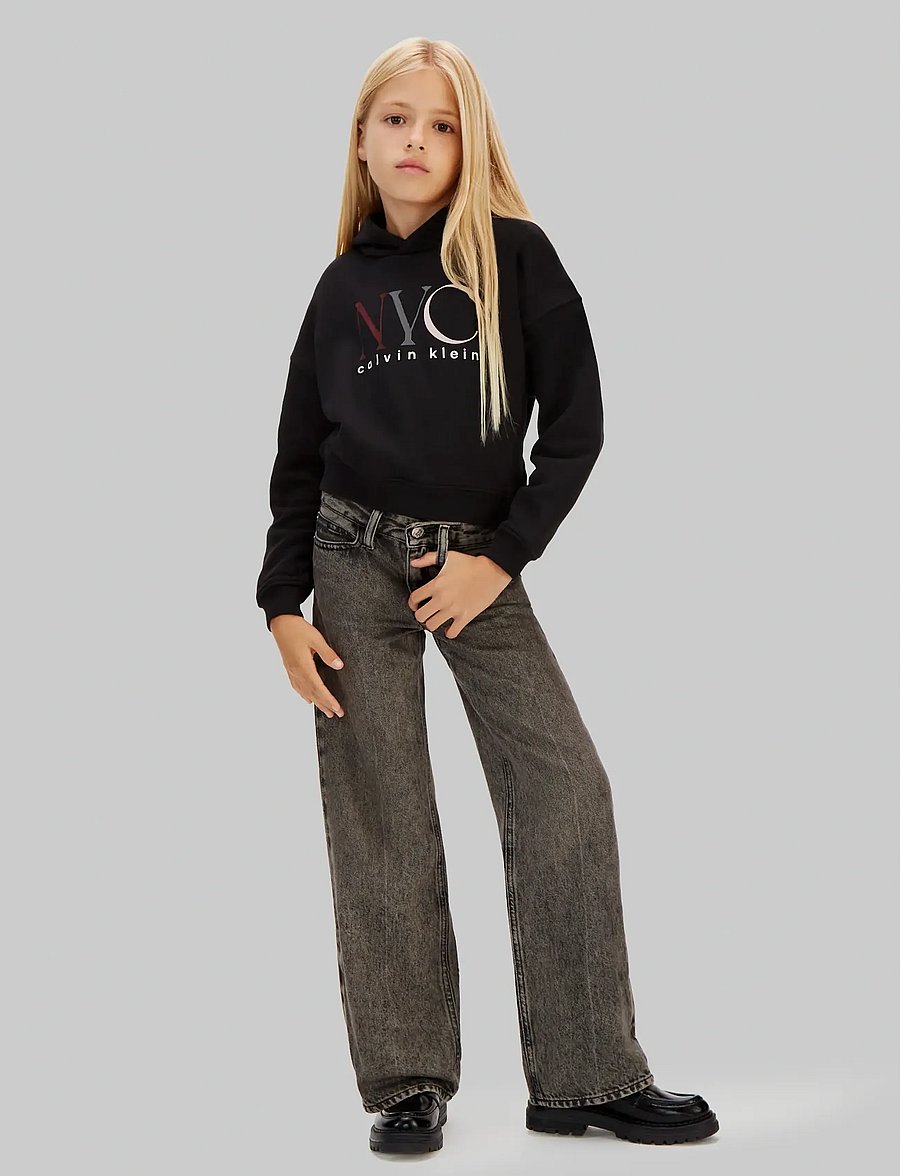 Calvin Klein - NYC GRAPHIC FLEECE HOODIE - kapuzenpullover - ck black - 2
