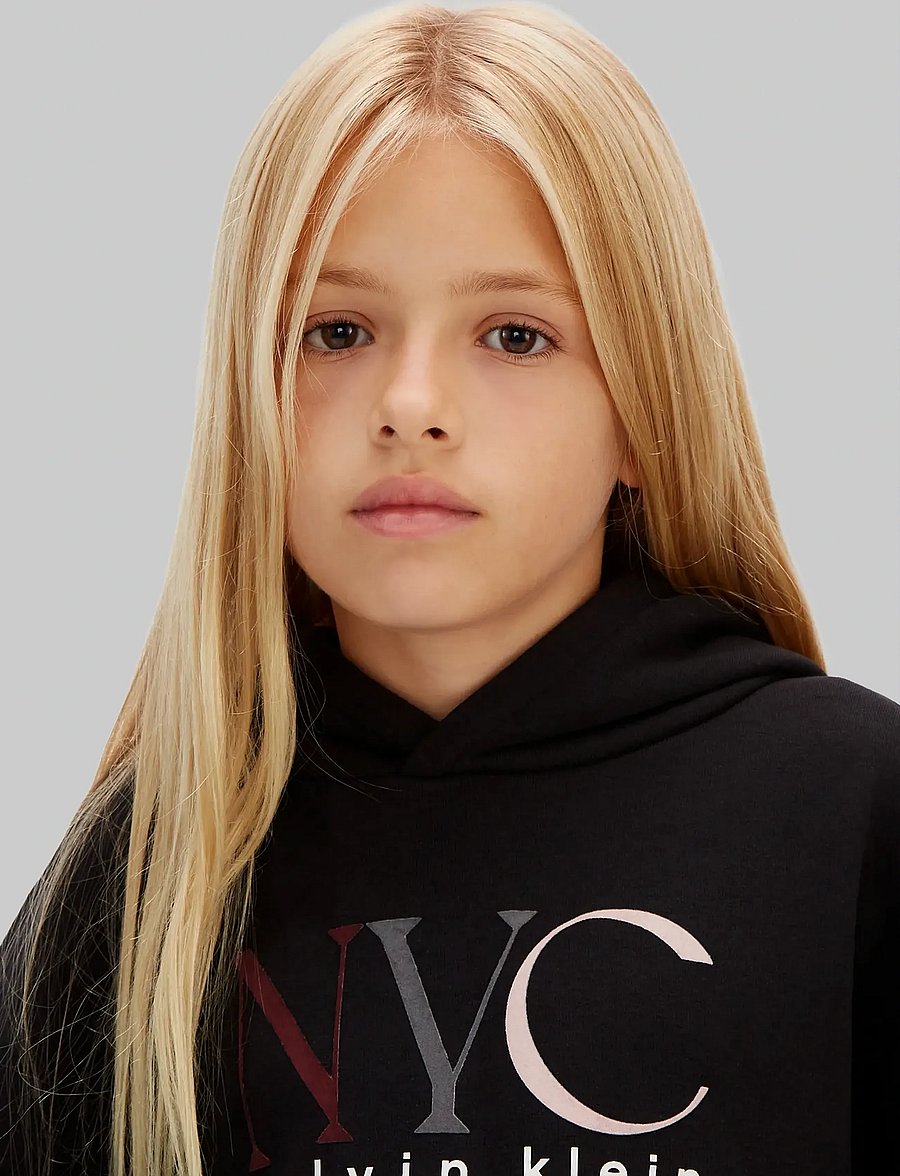 Calvin Klein - NYC GRAPHIC FLEECE HOODIE - kapuzenpullover - ck black - 4