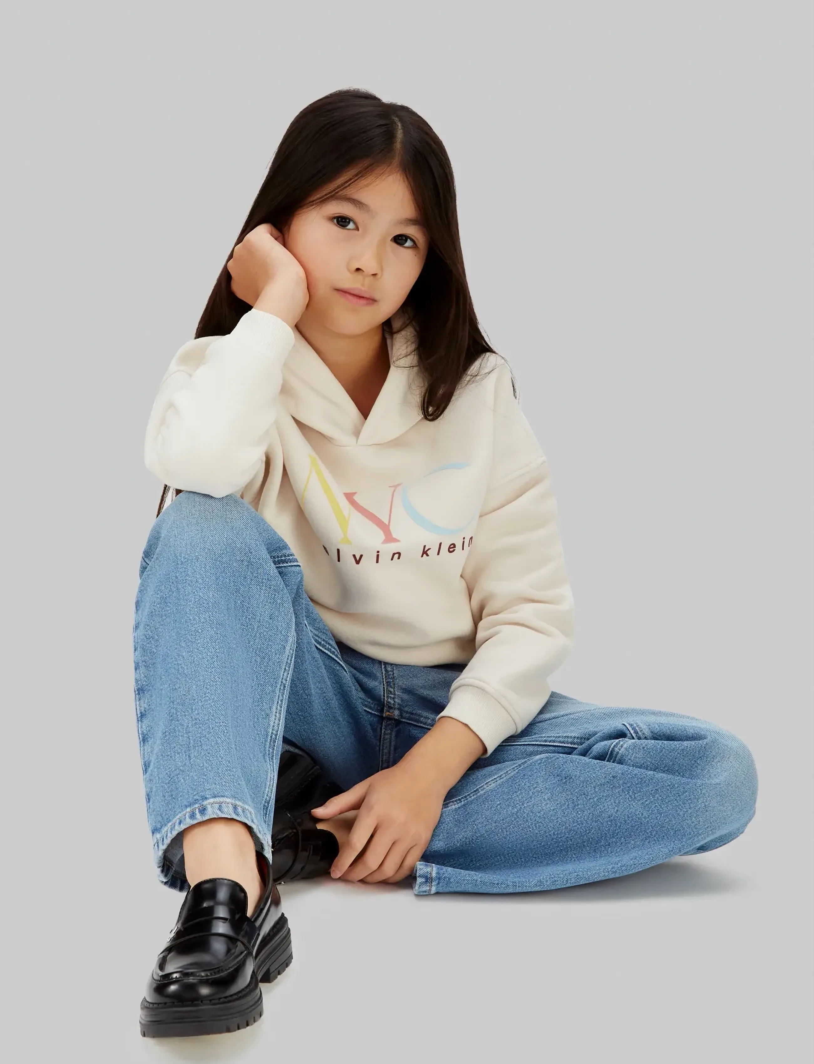 Calvin Klein - NYC GRAPHIC FLEECE HOODIE - hættetrøjer - whitecap gray - 5