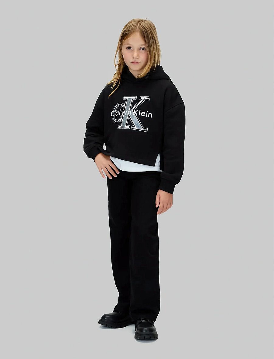 Calvin Klein - FESTIVE GRAPHIC FLEECE HOODIE - kapuzenpullover - ck black - 2