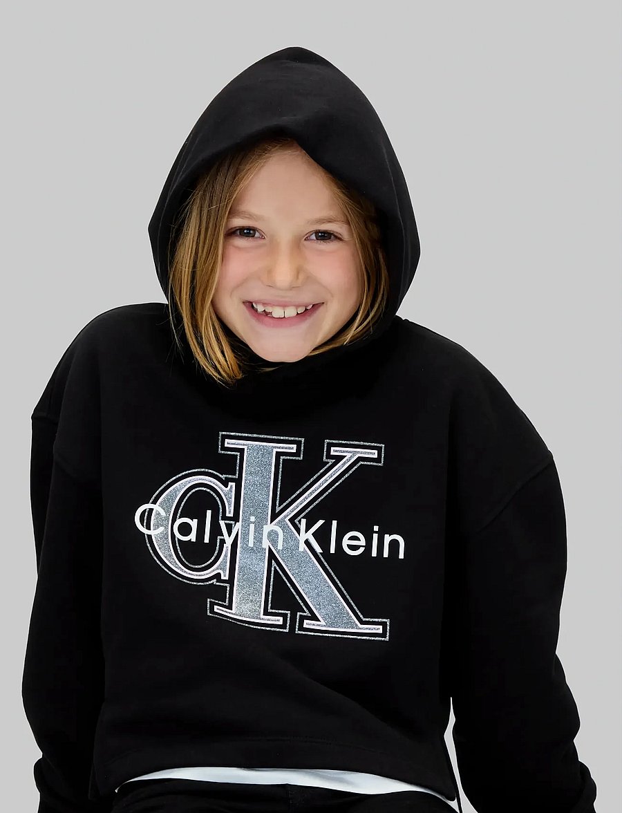 Calvin Klein - FESTIVE GRAPHIC FLEECE HOODIE - kapuzenpullover - ck black - 4