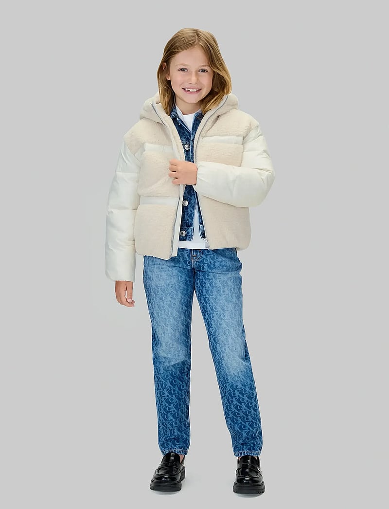 Calvin Klein - TEDDY SHINY PUFFER JACKET - vinterjakker - whitecap gray - 2