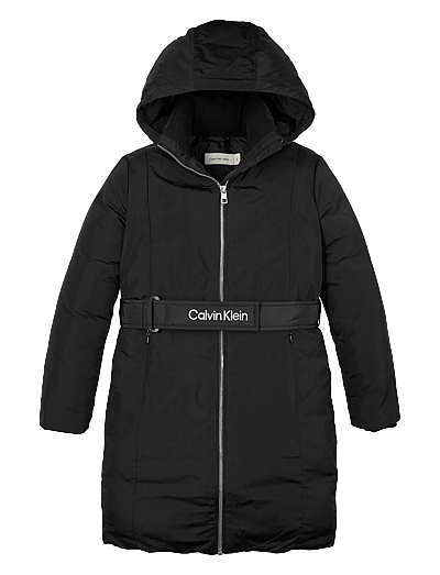 Calvin Klein CLASSIC BELTED COAT - Jackets - CK BLACK / black