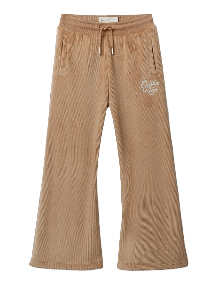 Calvin Klein - VELVET RIB HWK SET - dressipüksid - woodsmoke - 1