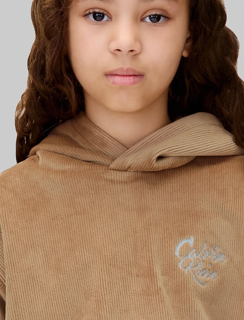 Calvin Klein - VELVET RIB HWK SET - sweatpants - woodsmoke - 4