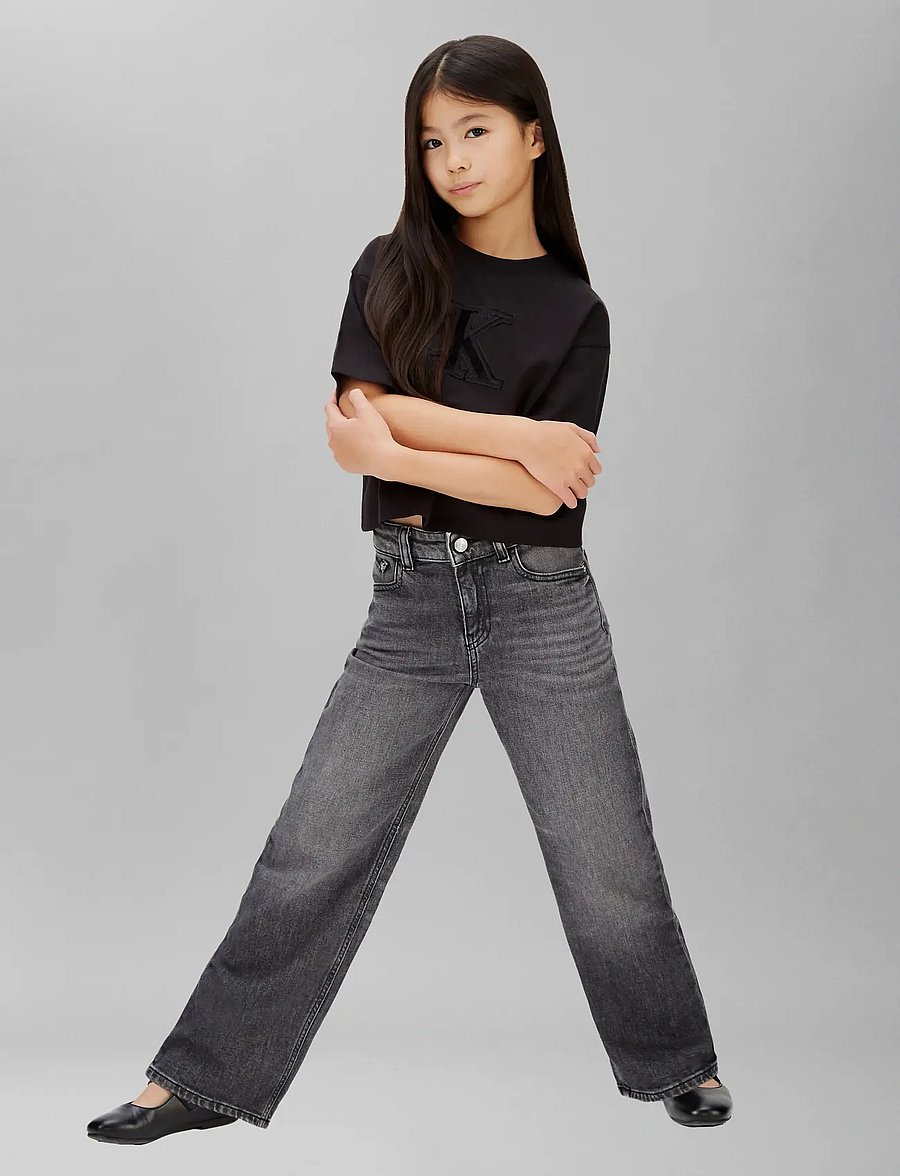 Calvin Klein - VELVET MONOGRAM BOXY S/S T-SHIRT - kurzärmelige - ck black - 5