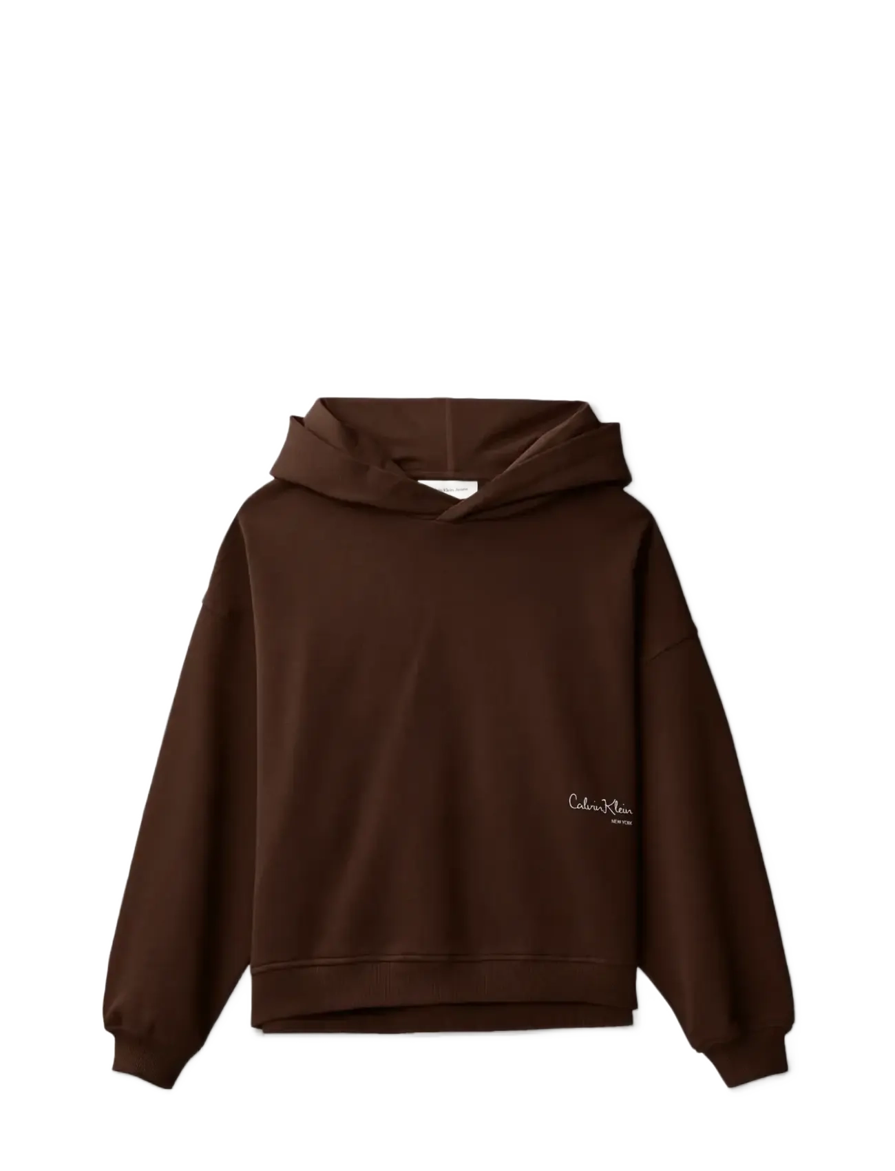 Calvin Klein SIGNATURE AW HOODIE - Riided - LEGACY BROWN / brown