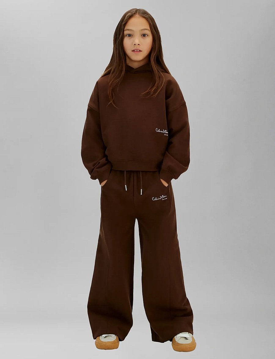 Calvin Klein - SIGNATURE AW HOODIE - huvtröjor - legacy brown - 0