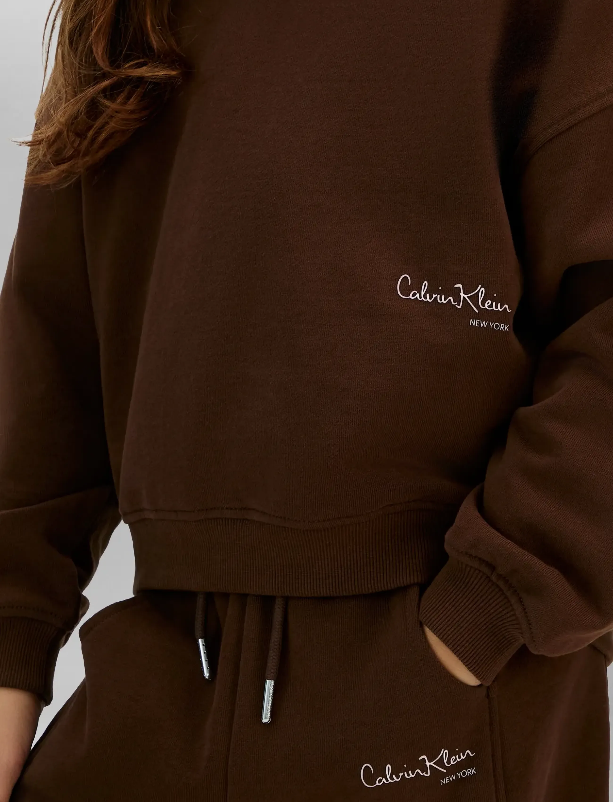 Calvin Klein - SIGNATURE AW HOODIE - pulls à capuche - legacy brown - 4