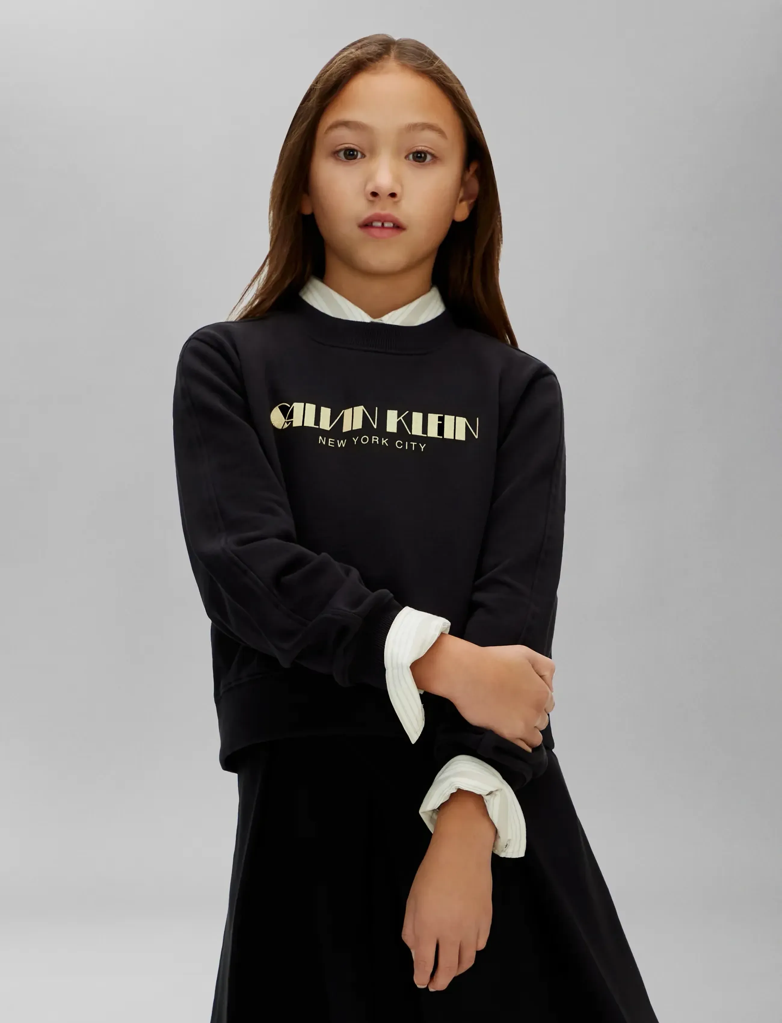 Calvin Klein - GLITTER AW CN SWEATSHIRT - sweatshirts - ck black - 3