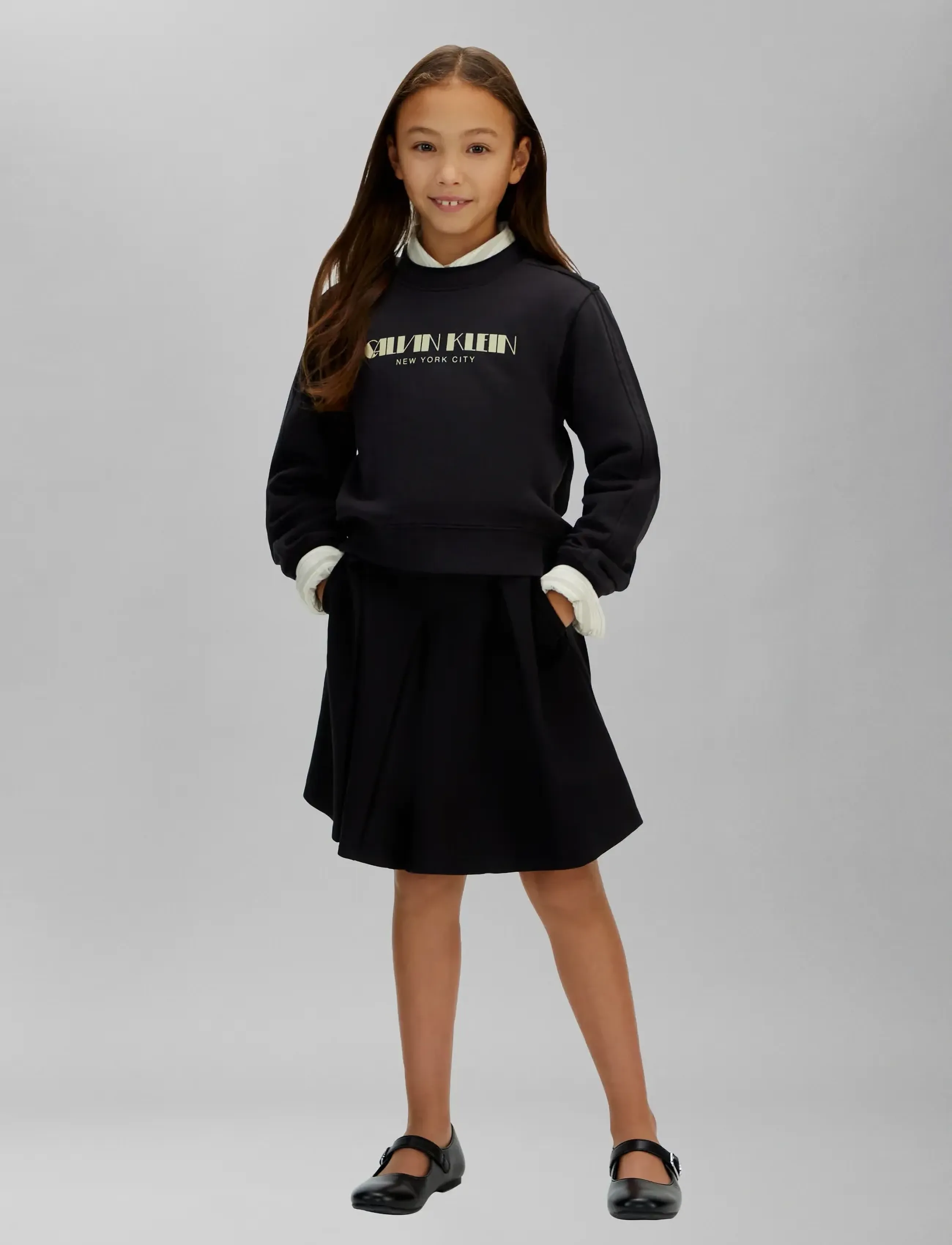 Calvin Klein - GLITTER AW CN SWEATSHIRT - sweatshirts - ck black - 5