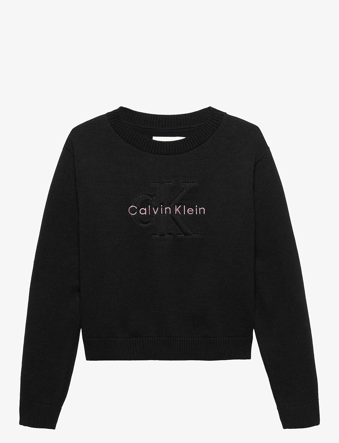 Calvin Klein - MONOLOGO SWEATER - dressipluusid - ck black - 0