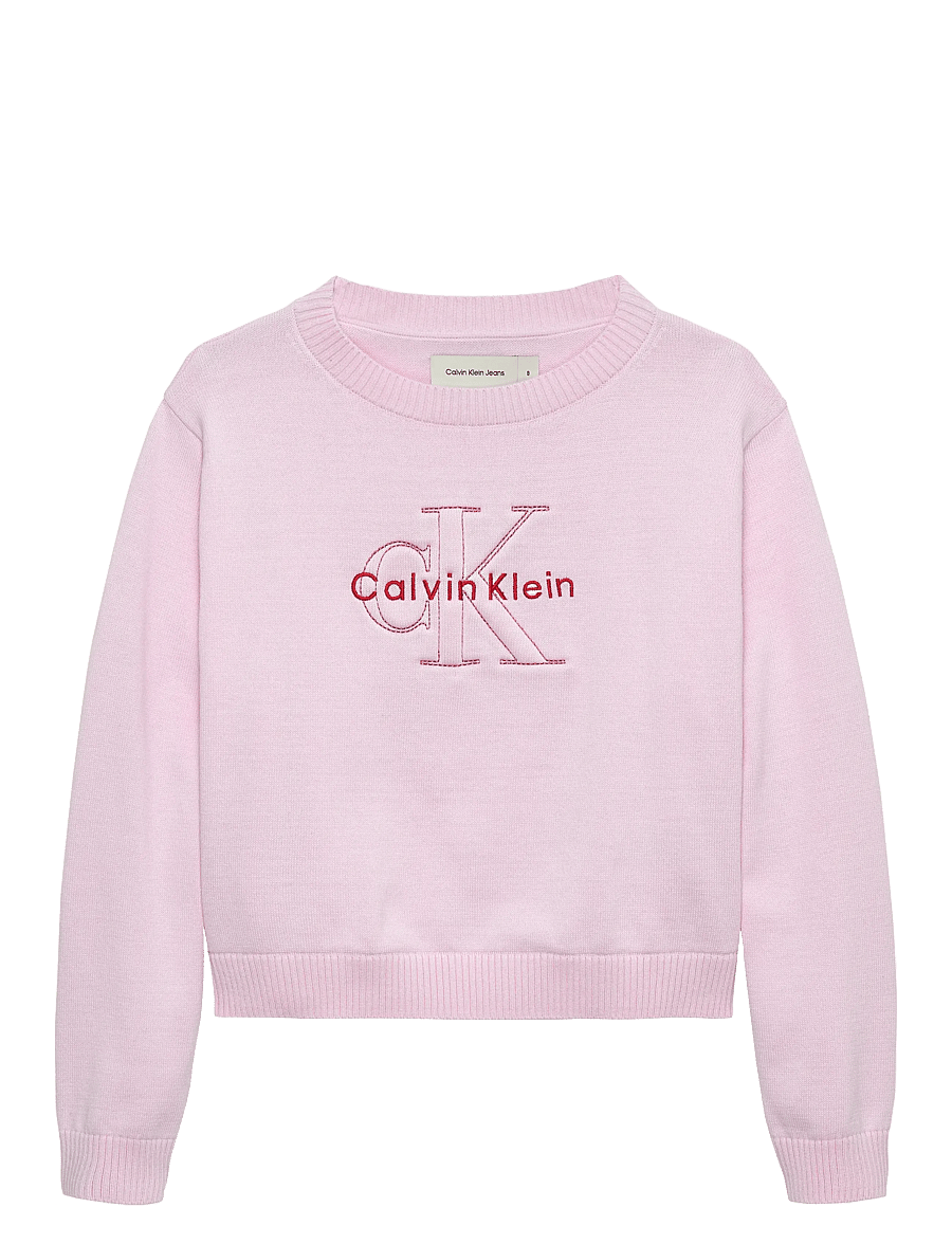 Calvin Klein - MONOLOGO SWEATER - sweatshirts - pearly pink - 1