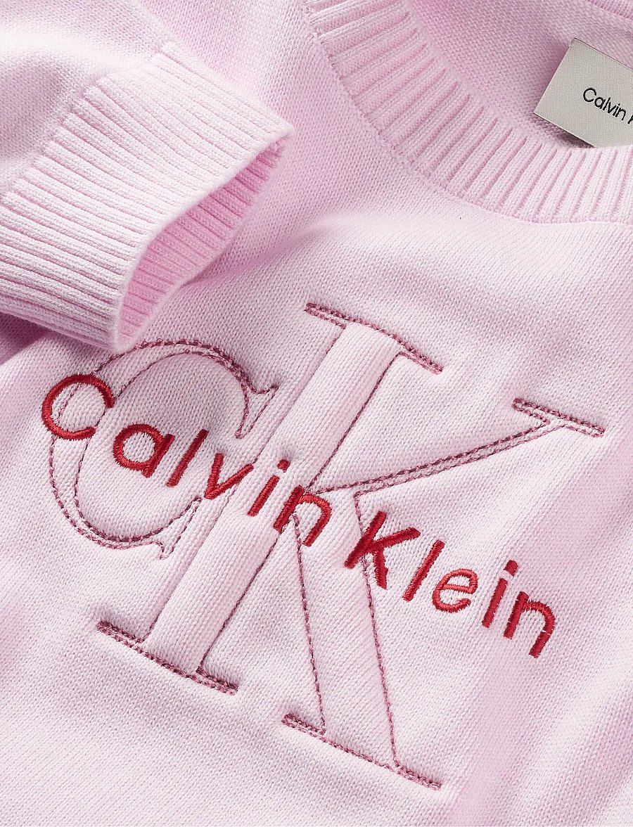 Calvin Klein - MONOLOGO SWEATER - sweatshirts - pearly pink - 4
