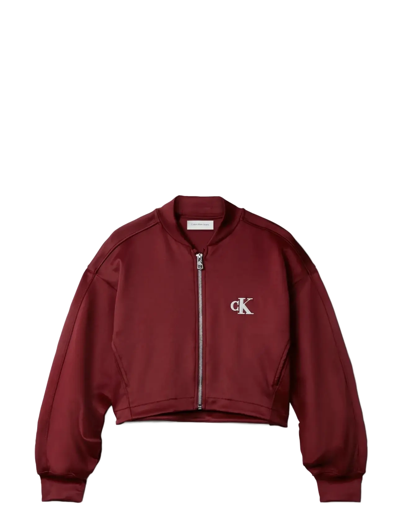 CALVIN KLEIN Tricot Bomer Jacke Burgundy - 164 - Kinder