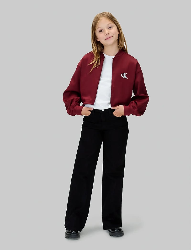 Calvin Klein - TRICOT BOMER JACKET - bomberjakker - raspberry chocolate - 2