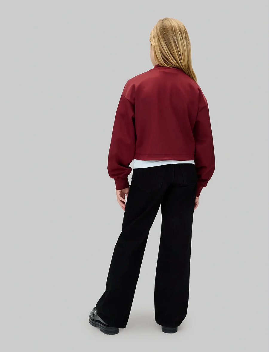 Calvin Klein - TRICOT BOMER JACKET - bomber stila virsjakas - raspberry chocolate - 3