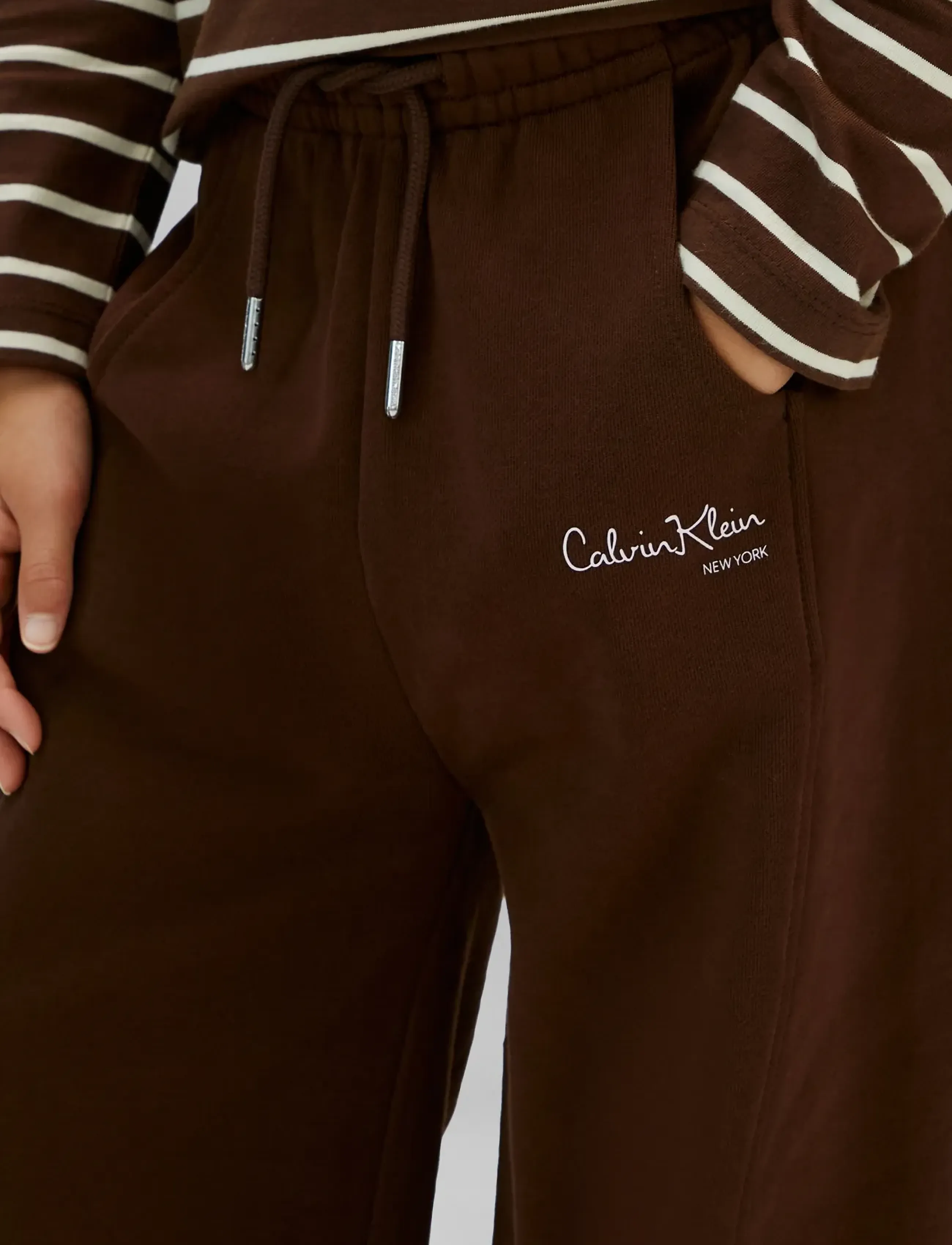 Calvin Klein - SIGNATURE AW WIDE LEG PANT - legacy brown - 4