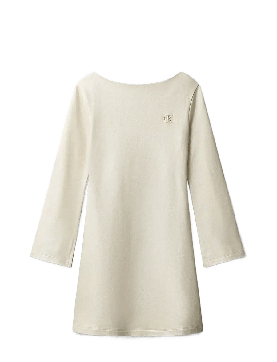Calvin Klein - GLITTER COATED DRESS - frosted almond - 1