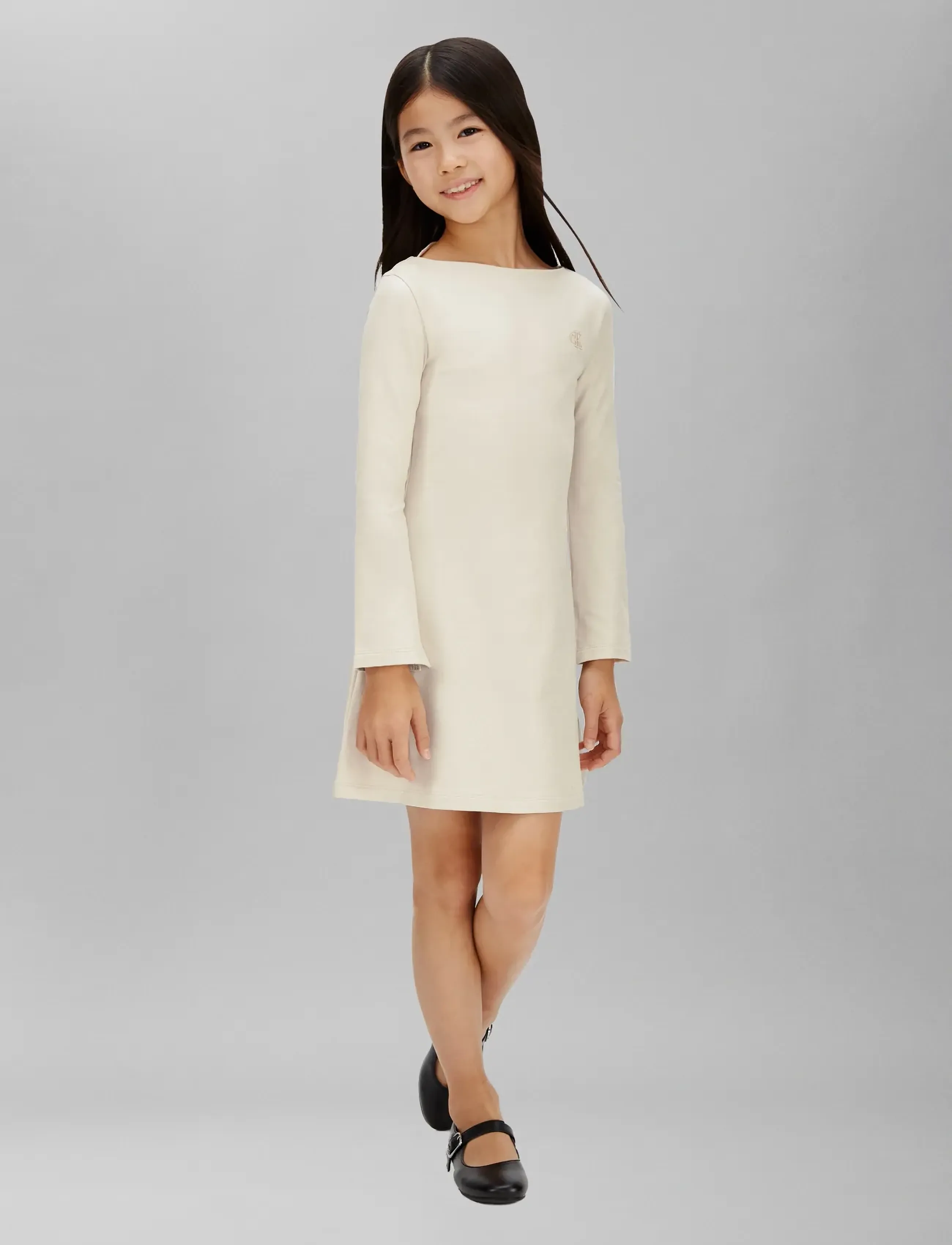 Calvin Klein - GLITTER COATED DRESS - frosted almond - 4