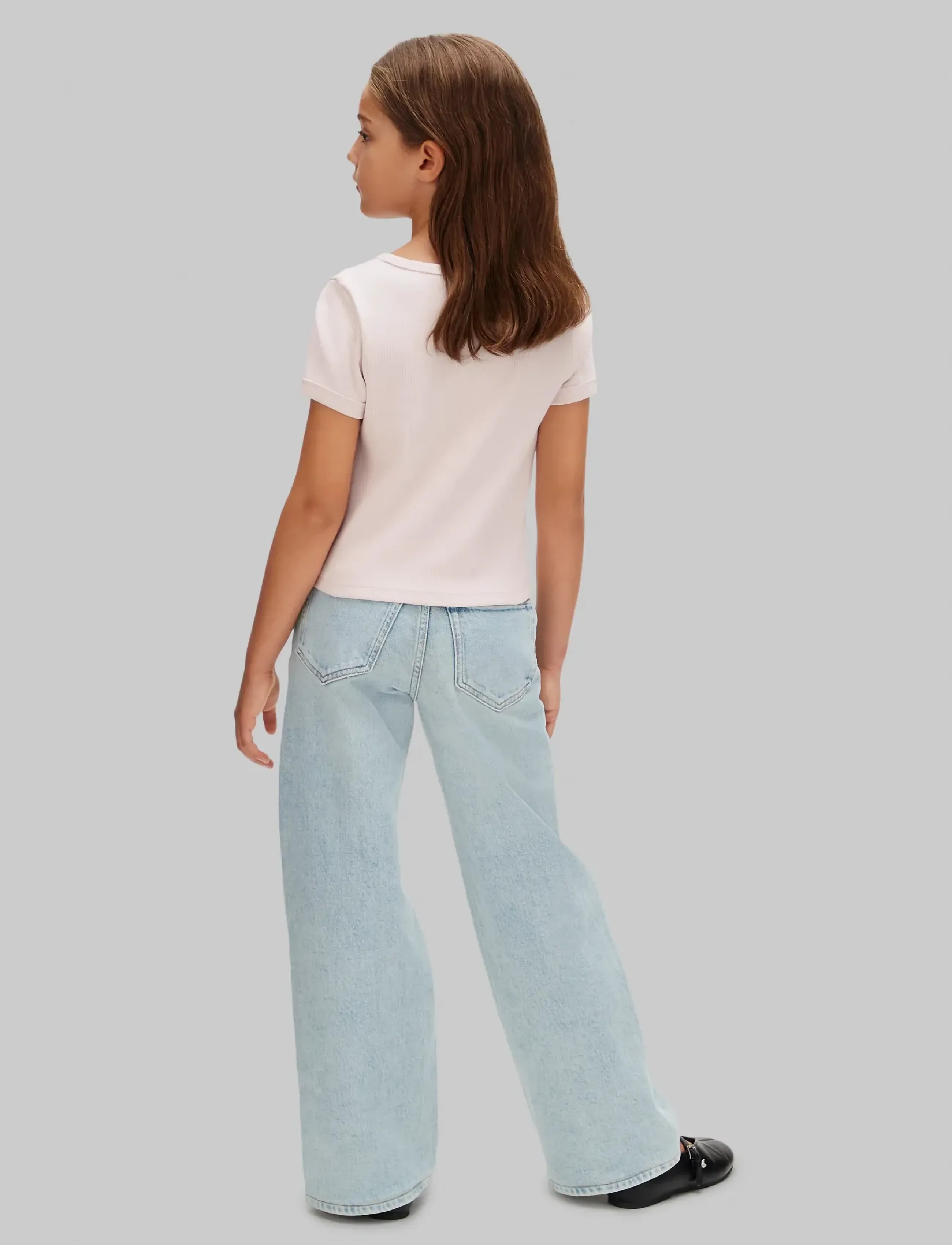 Calvin Klein - MONOLOGO RIB BABY TEE SS - kurzärmelige - mauve chalk - 2