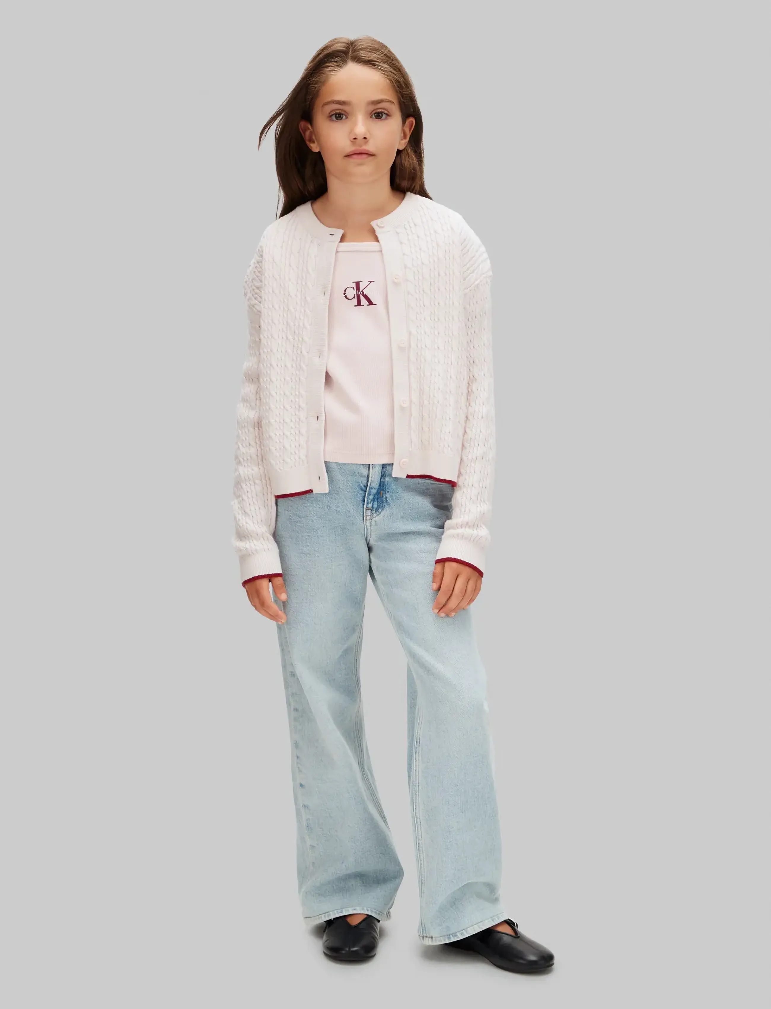 Calvin Klein - MONOLOGO RIB BABY TEE SS - kurzärmelige - mauve chalk - 5