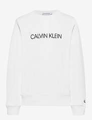 Calvin Klein - INSTITUTIONAL LOGO SWEATSHIRT - bright white - 0