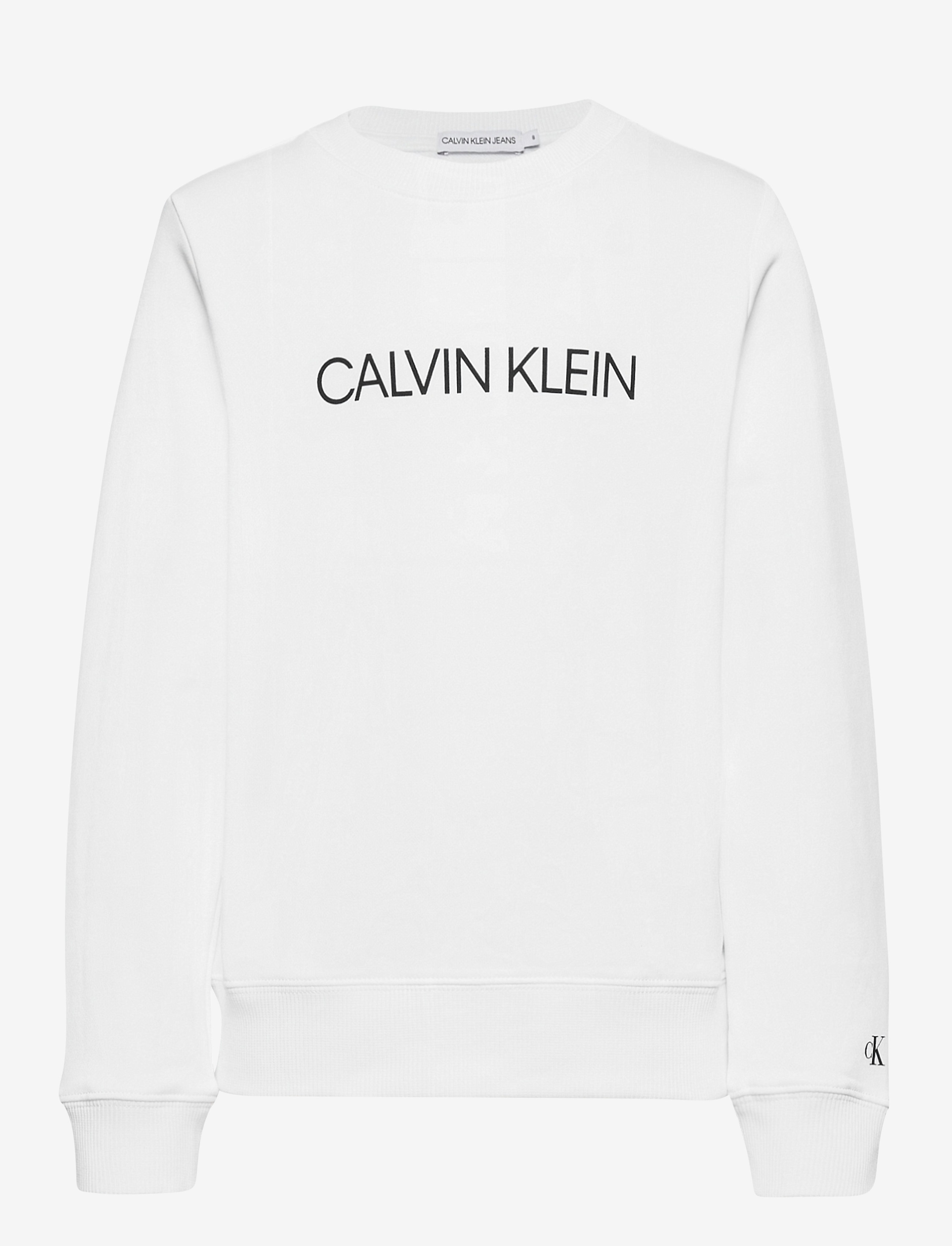 Calvin Klein - INSTITUTIONAL LOGO SWEATSHIRT - bright white - 0