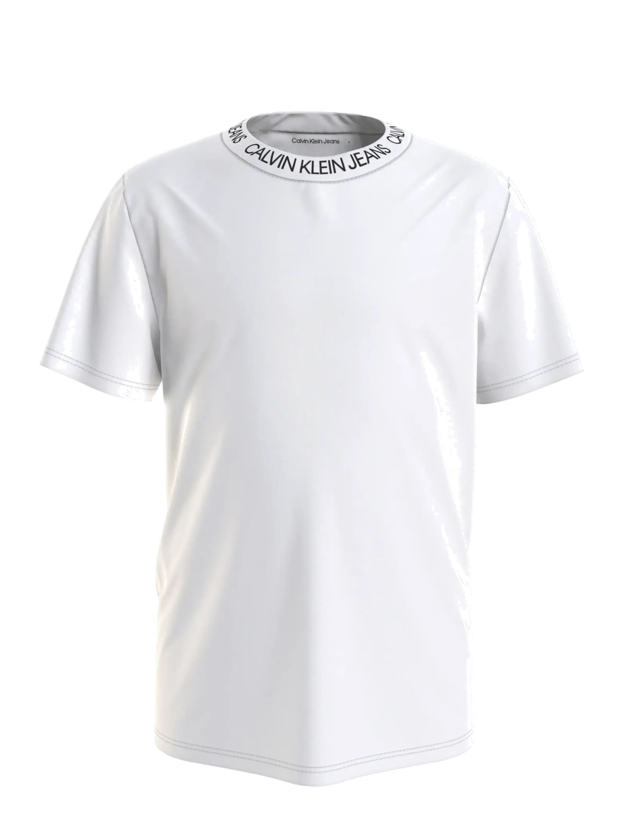 INTARSIA LOGO T-SHIRT - BRIGHT WHITE