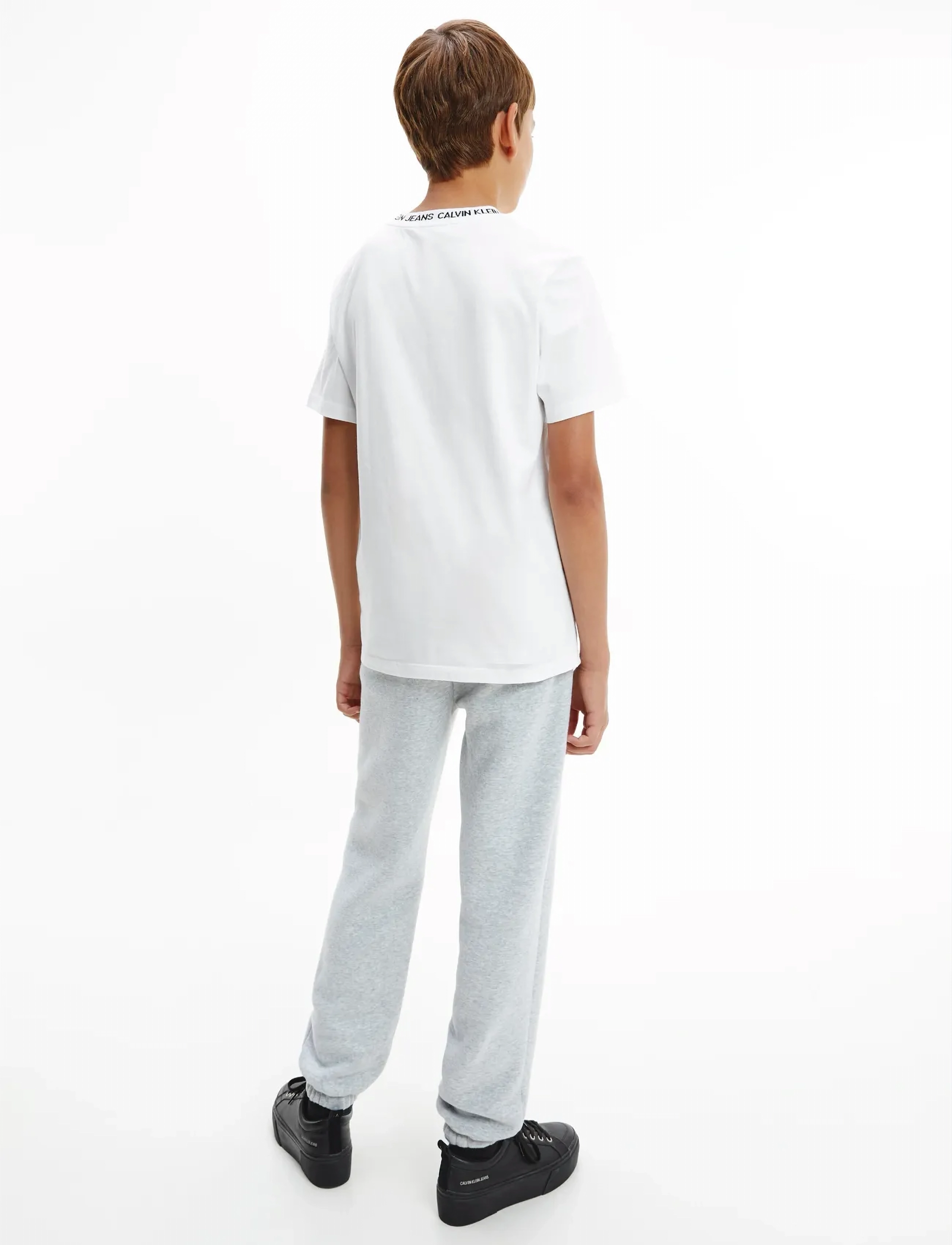 Calvin Klein - INTARSIA LOGO T-SHIRT - bright white - 3