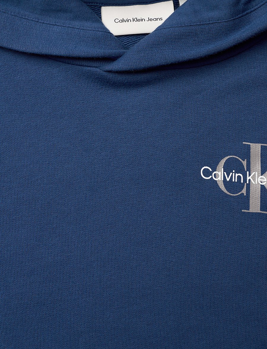 Calvin Klein - SMALL MONOGRAM HOODIE - huvtröjor - blue jean - 2
