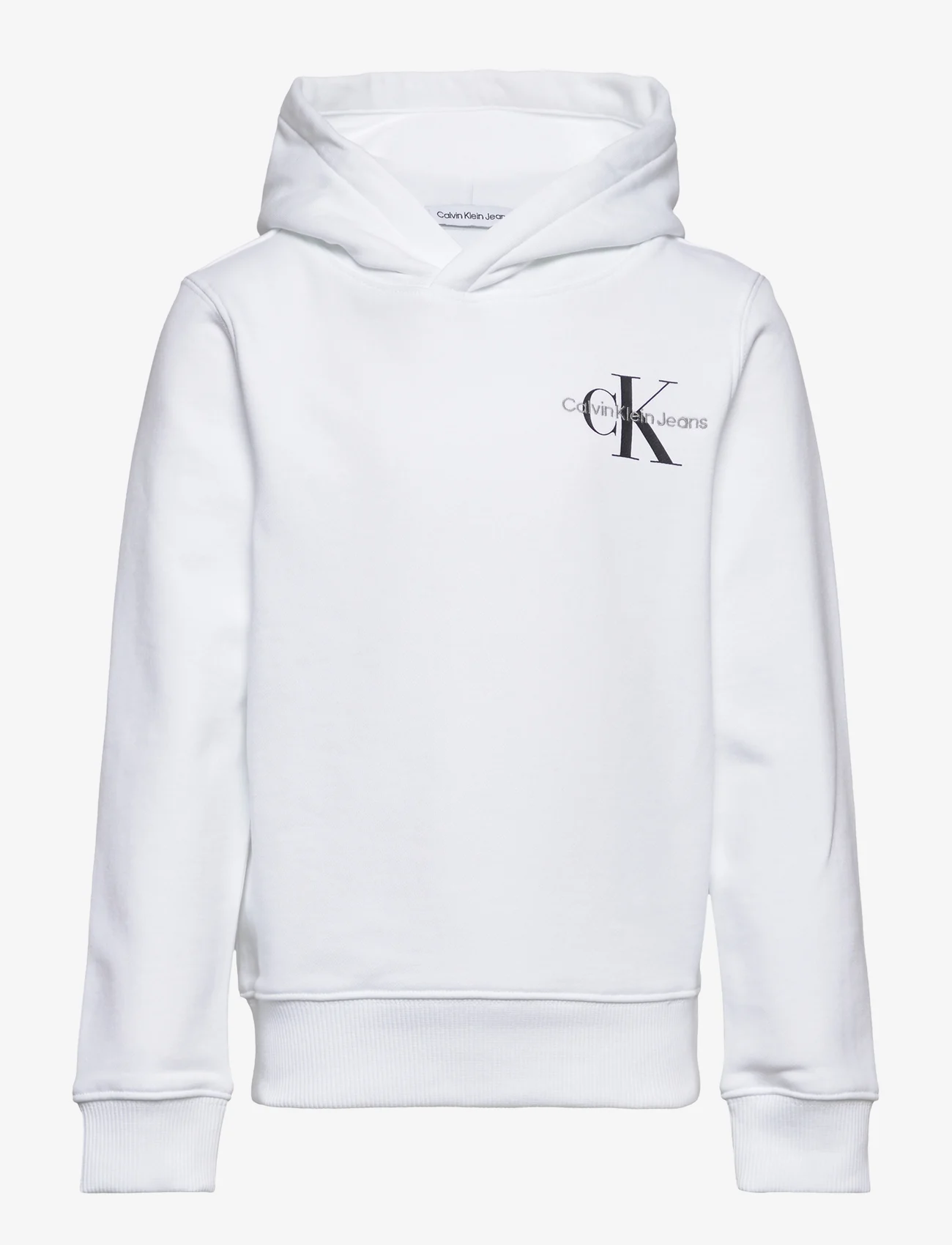 Calvin Klein - SMALL MONOGRAM HOODIE - hoodies - bright white - 0