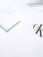 Calvin Klein - SMALL MONOGRAM HOODIE - kapuutsiga dressipluusid - bright white - 2