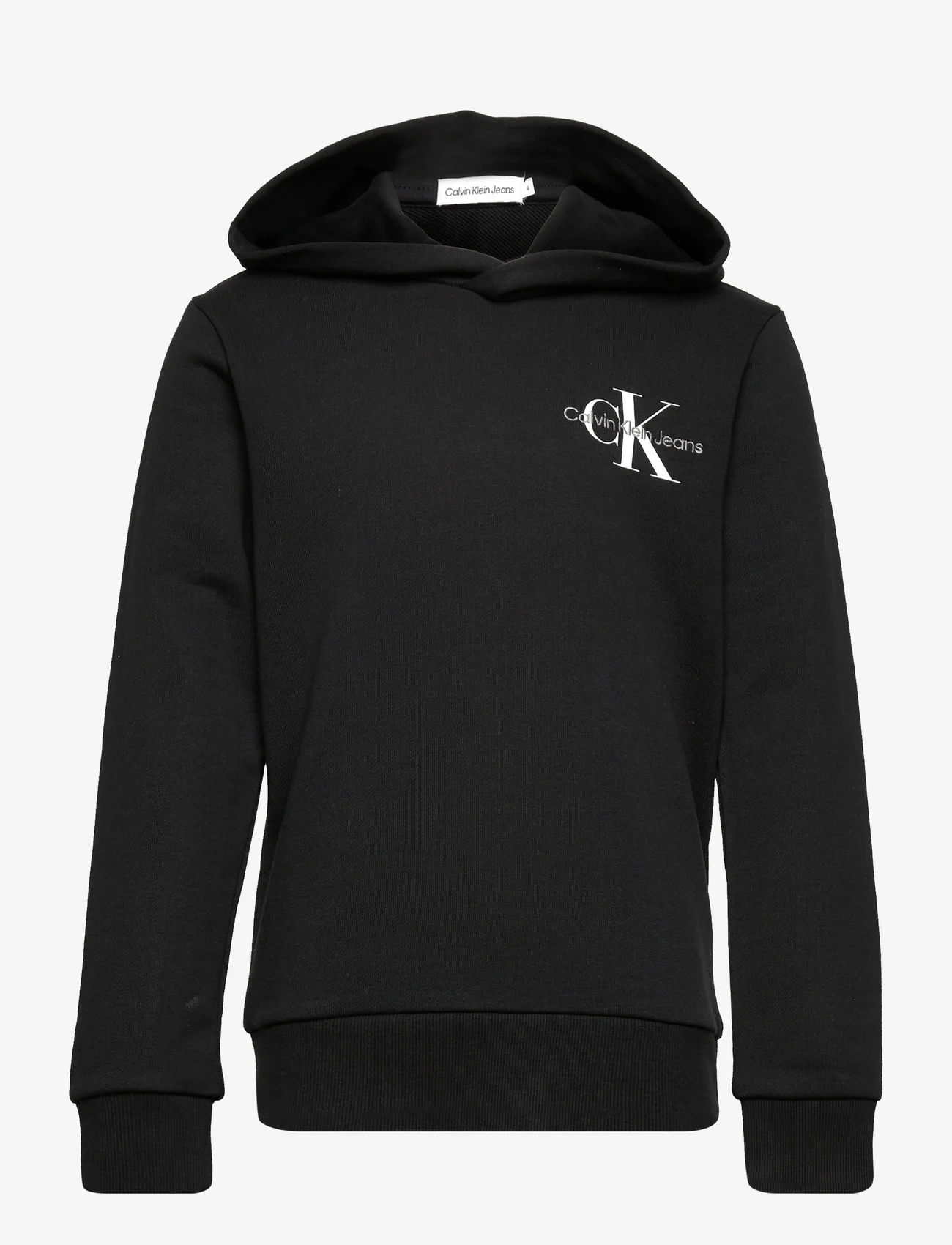 Calvin Klein - SMALL MONOGRAM HOODIE - hoodies - ck black - 0