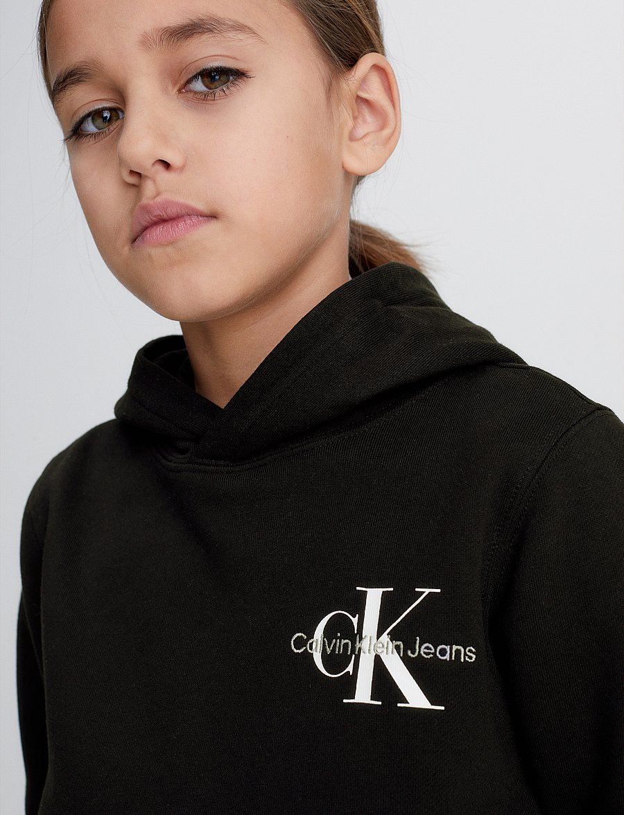 Calvin Klein - SMALL MONOGRAM HOODIE - hettupeysur - ck black - 4