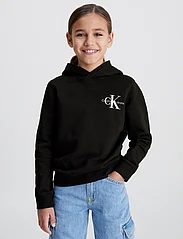 Calvin Klein - SMALL MONOGRAM HOODIE - kapuutsiga dressipluusid - ck black - 16