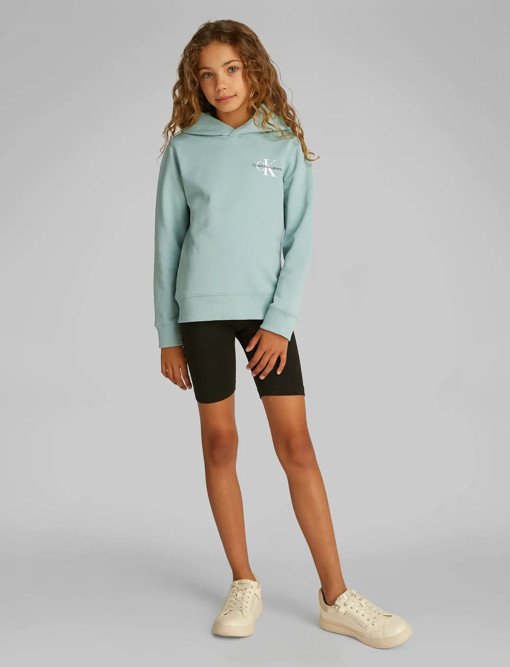 Calvin Klein - SMALL MONOGRAM HOODIE - kapuzenpullover - green surf - 0