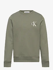 Calvin Klein - MONOGRAM CN SWEATSHIRT - sportiska stila džemperi - dusty olive - 0