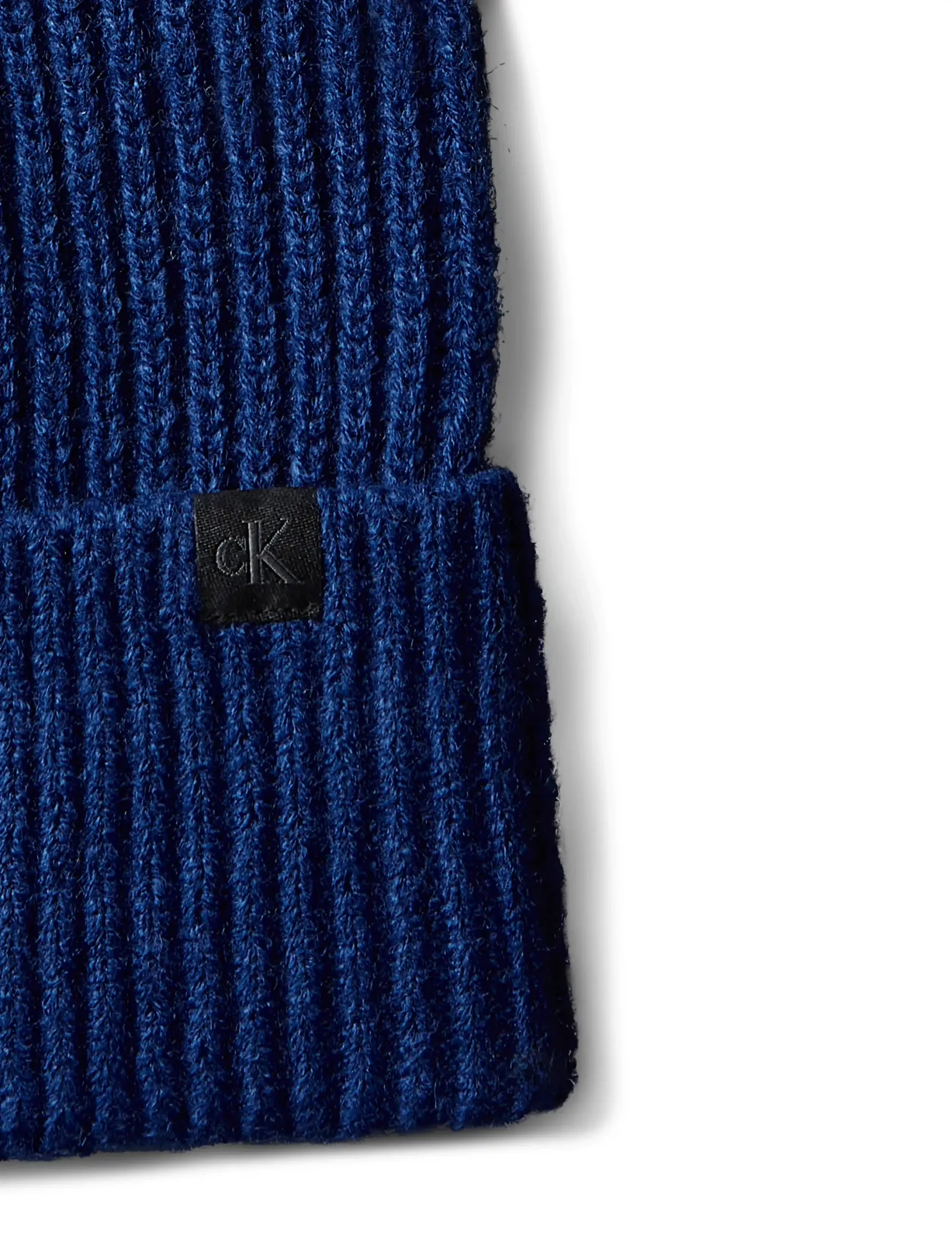 Calvin Klein - MONOGRAM RIB BEANIE - beanies - estate blue - 3