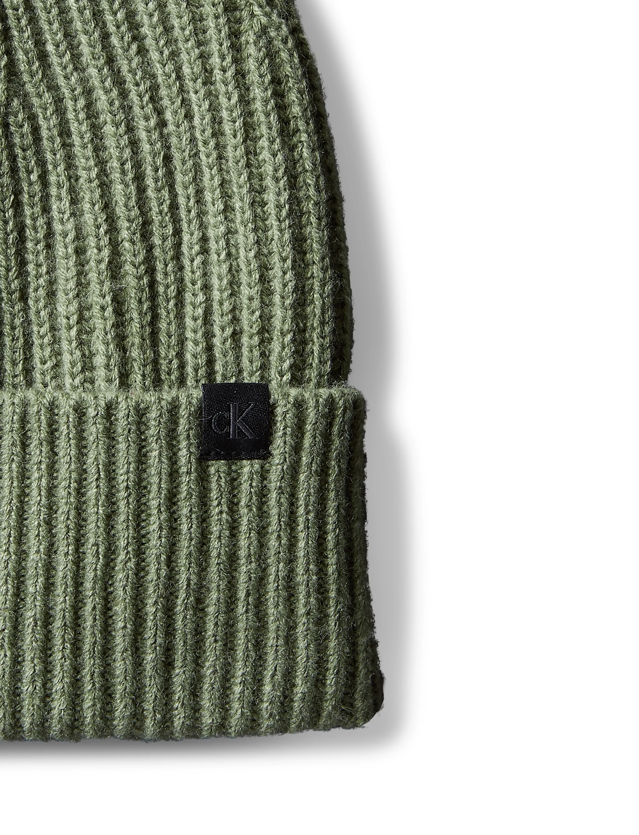 Calvin Klein - MONOGRAM RIB BEANIE - beanies - oil green - 3