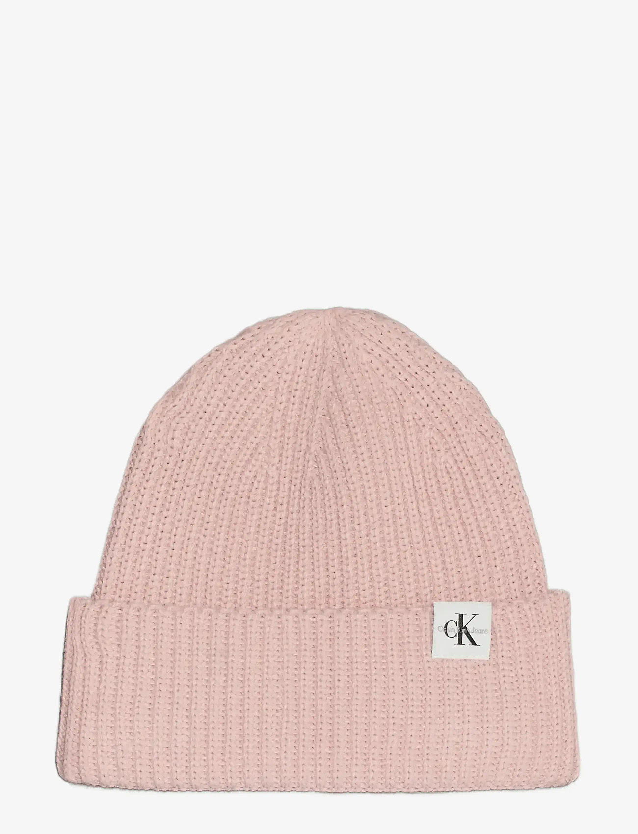 Calvin Klein - MONOGRAM RIB BEANIE - wintermutsen - peach whip - 0