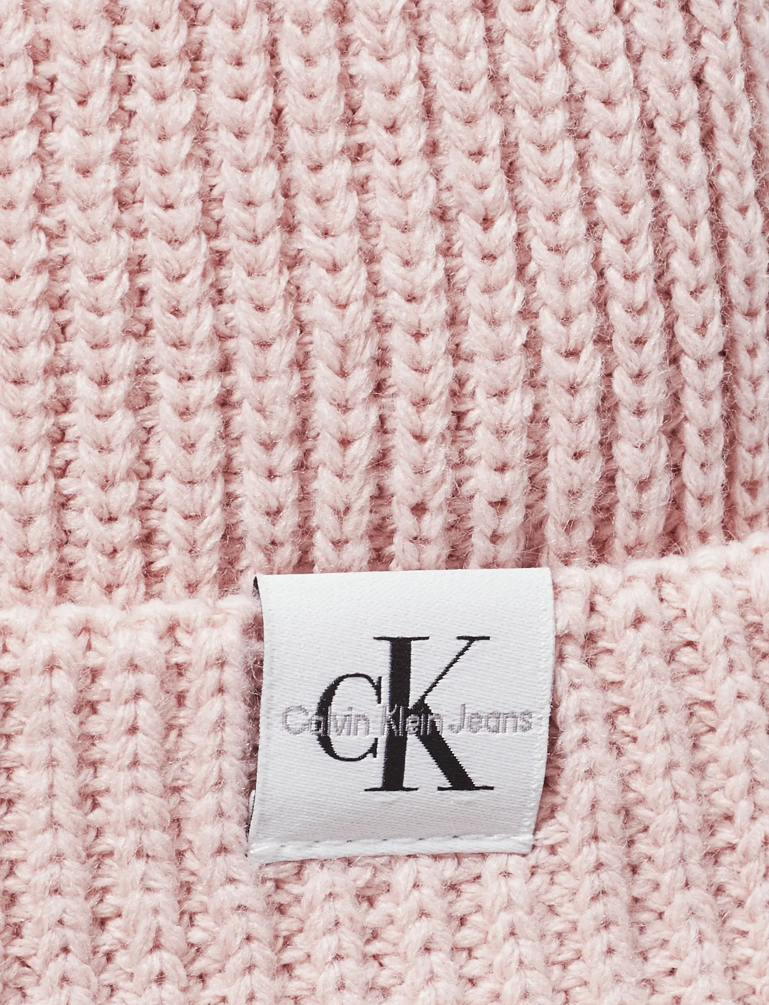 Calvin Klein - MONOGRAM RIB BEANIE - wintermutsen - peach whip - 2