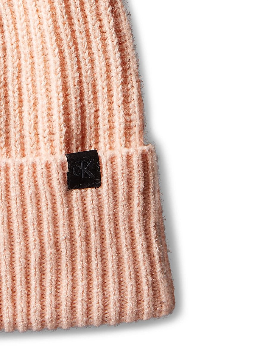 Calvin Klein - MONOGRAM RIB BEANIE - beanies - spanish villa - 2