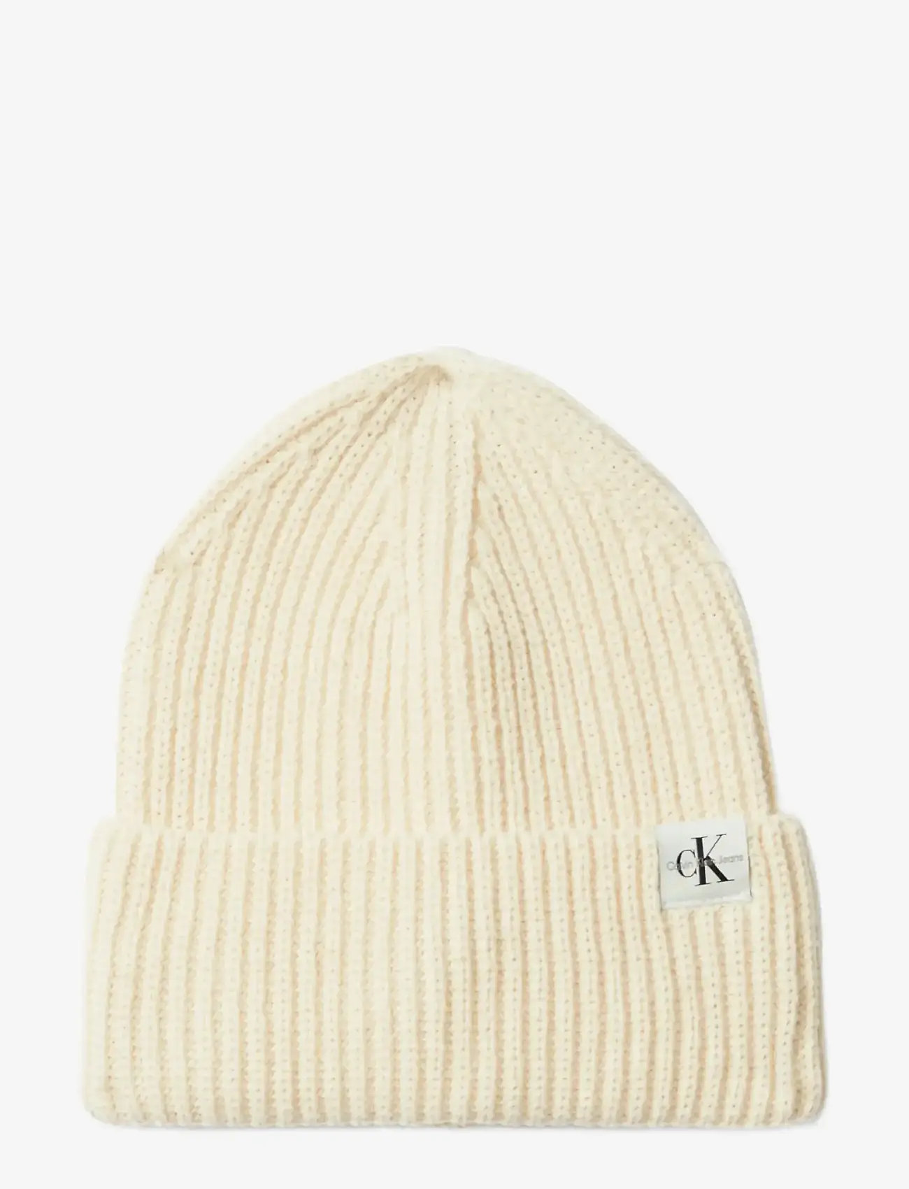 Calvin Klein - MONOGRAM RIB BEANIE - wintermützen - whitecap gray - 0