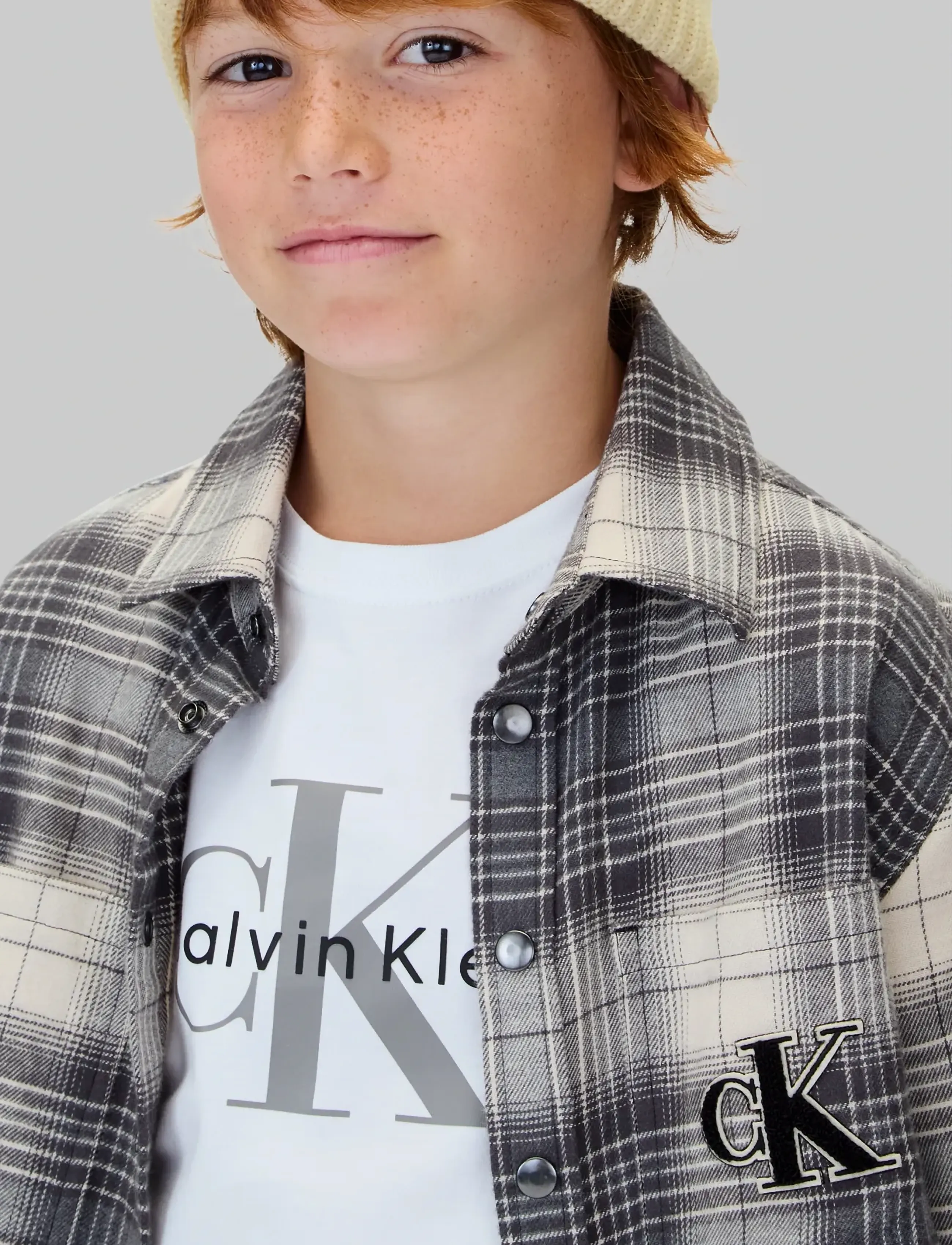Calvin Klein - MONOGRAM RIB BEANIE - wintermützen - whitecap gray - 2